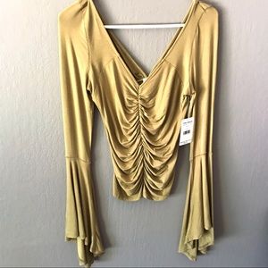 Free People Bell Sleeve Top